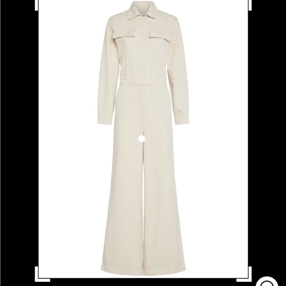 MaxMara Cream Cotton Jumpsuit - Picture 2 of 4